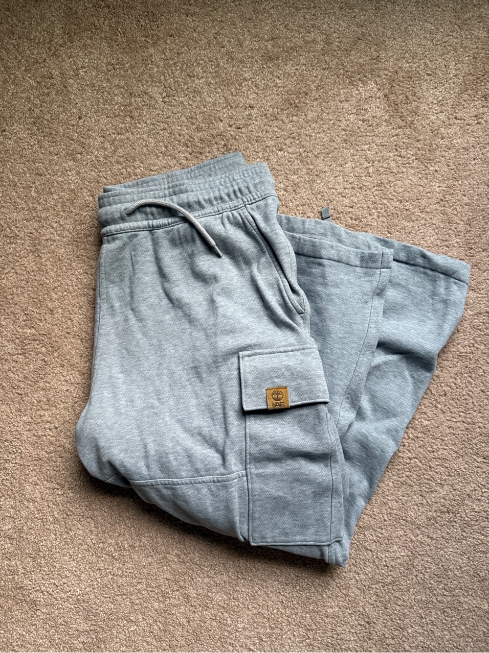 Timberland x American Eagle Limited Edition Cargo Sweatpants Gray M